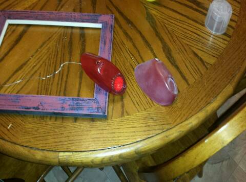 Tail Light restoring.  Looking much better